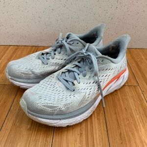 Hoka Clifton Blue & Orange